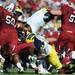 South Carolina tailback Kenny Miles fumbles the ball in the second quarter of the Outback Bowl at Raymond James Stadium in Tampa, Fla. on Tuesday, Jan. 1. Melanie Maxwell I AnnArbor.com
